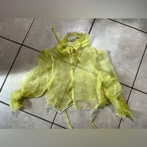 Aurore Van Milhelm Silk Organza Top - Size 1 - Handmade in France